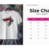 sIZE CHART Naruto x Kyuubi Graphic T-Shirt