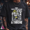 throne black man Saiyan Throne Graphic T-Shirt