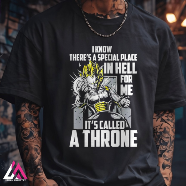 throne black man Saiyan Throne Graphic T-Shirt